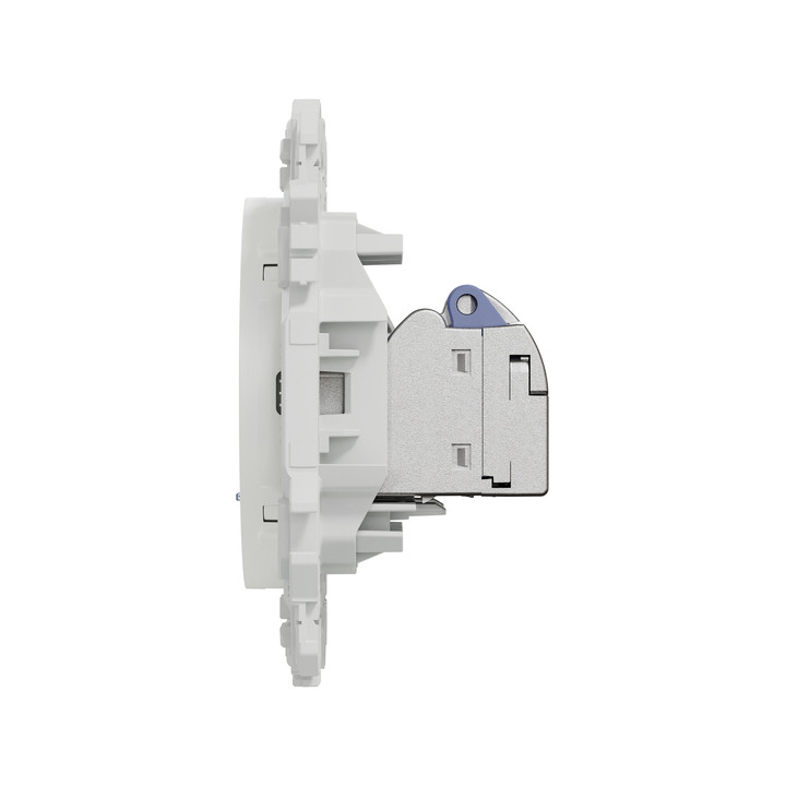 Schneider - Odace 2025 - LOT de 10 Prises double RJ45 - Cat6 STP grade 2TV min à grade 3TV - Blanc craie - Réf : S920486 x 10