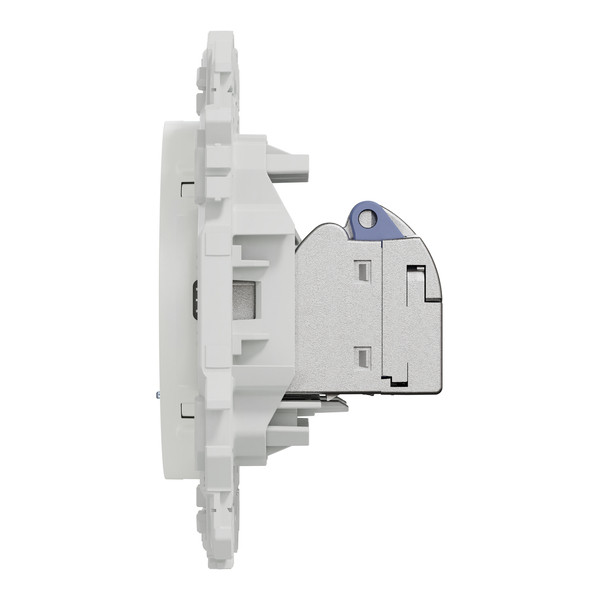 Schneider - Odace 2025 - LOT de 10 Prises double RJ45 - Cat6 STP grade 2TV min à grade 3TV - Blanc craie - Réf : S920486 x 10
