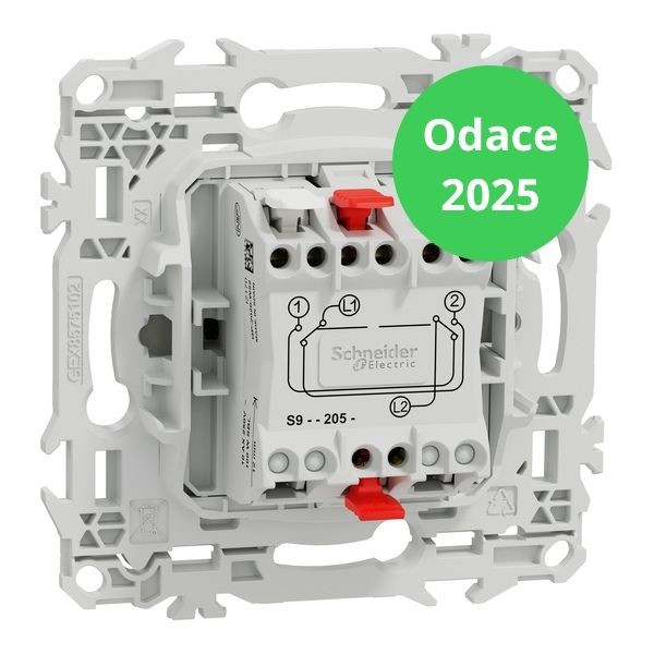Schneider - Odace 2025 - LOT de 10 Permutateurs - Bornes automatiques - 10AX - Blanc craie - Réf : S920205 x 10