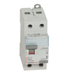 LEGRAND - Interrupteur différentiel - DX3 - 2P - 63A - 30mA - Type AC - Départ Bas à Vis - Réf : 411506