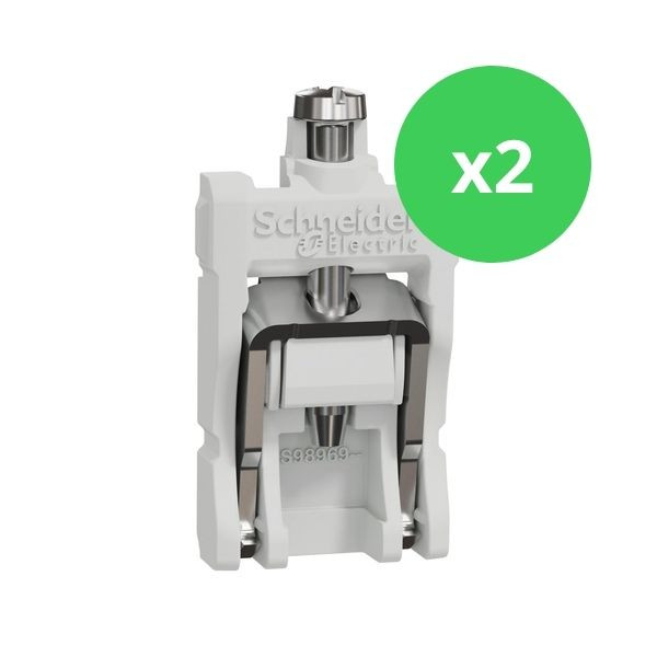 Schneider - Odace 2025 - LOT de 2 Sachets de 20 griffes courtes - Boîtes 30/40 mm - Réf : S989690 x 2