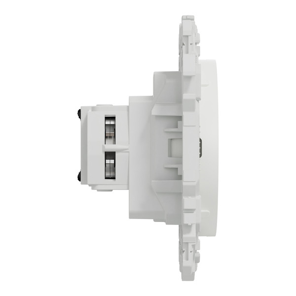Schneider - Odace 2025 - LOT de 10 Prises rénovation 2P+T à puits - 4 bornes auto par pôle - Blanc craie - Réf : S920049 x 10
