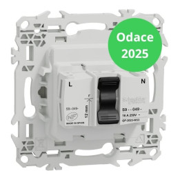 Schneider - Odace 2025 - LOT de 10 Prises rénovation 2P+T à puits - 4 bornes auto par pôle - Blanc craie - Réf : S920049 x 10