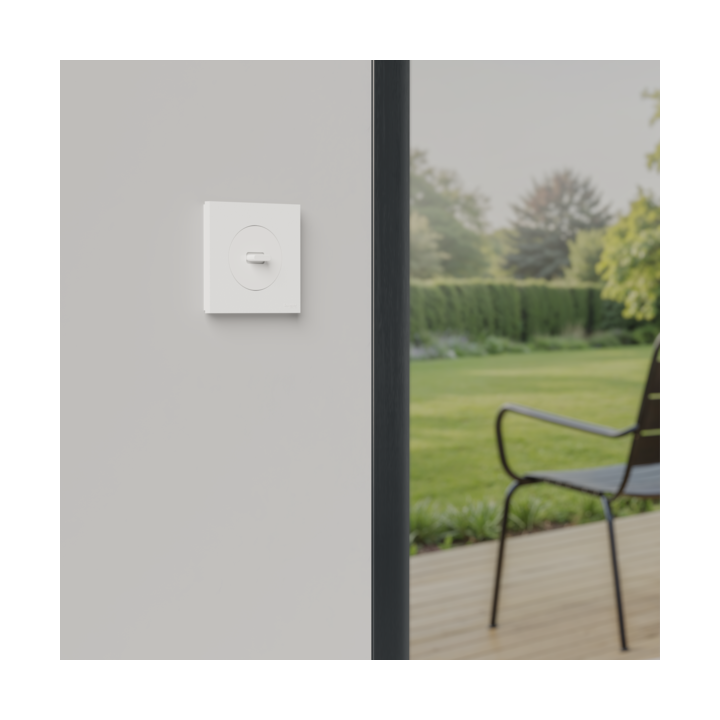 Schneider - Odace 2025 - LOT de 10 Interrupteurs ou poussoir 3 positions à levier - Blanc craie - Réf : S920208 x 10