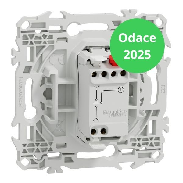 Schneider - Odace 2025 - LOT de 10 Interrupteurs ou poussoir 3 positions à levier - Blanc craie - Réf : S920208 x 10
