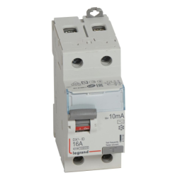 LEGRAND - Interrupteur différentiel - DX3 - 2P - 16A - 10mA - Type AC - Départ Bas à Vis - Réf : 411500