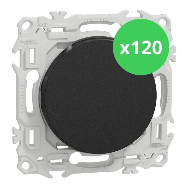 Schneider - Odace 2025 - LOT de 120 Va et Vient ou Poussoir - 10AX - Noir onyx - Réf : S940204 x 120