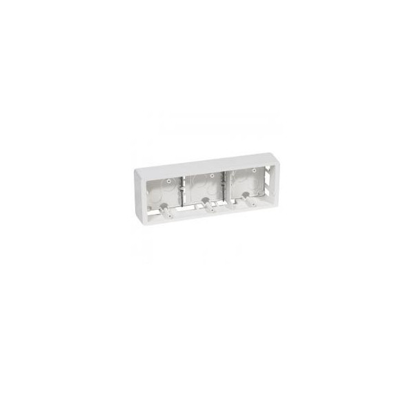 Legrand - Cadre saillie Céliane 3 postes horizontal ou vertical blanc - 080243