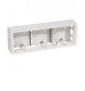 Legrand - Cadre saillie Céliane 3 postes horizontal ou vertical blanc - 080243