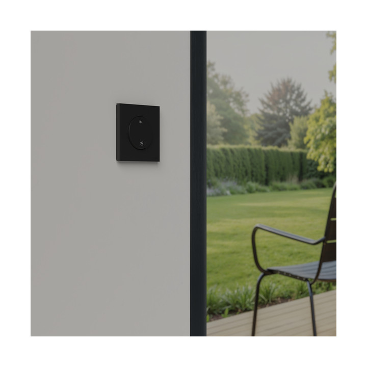 Schneider - Odace 2025 - LOT de 10 Interrupteurs ou poussoirs VMC 2 vitesses - 10AX - Noir onyx - Réf : S940233 x 10