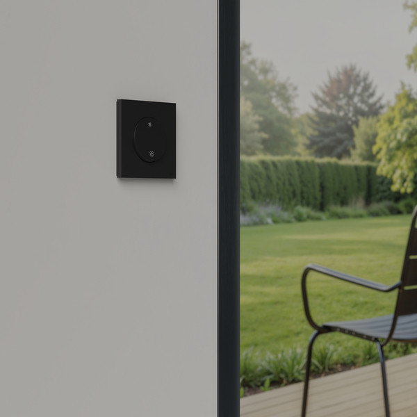 Schneider - Odace 2025 - LOT de 10 Interrupteurs ou poussoirs VMC 2 vitesses - 10AX - Noir onyx - Réf : S940233 x 10