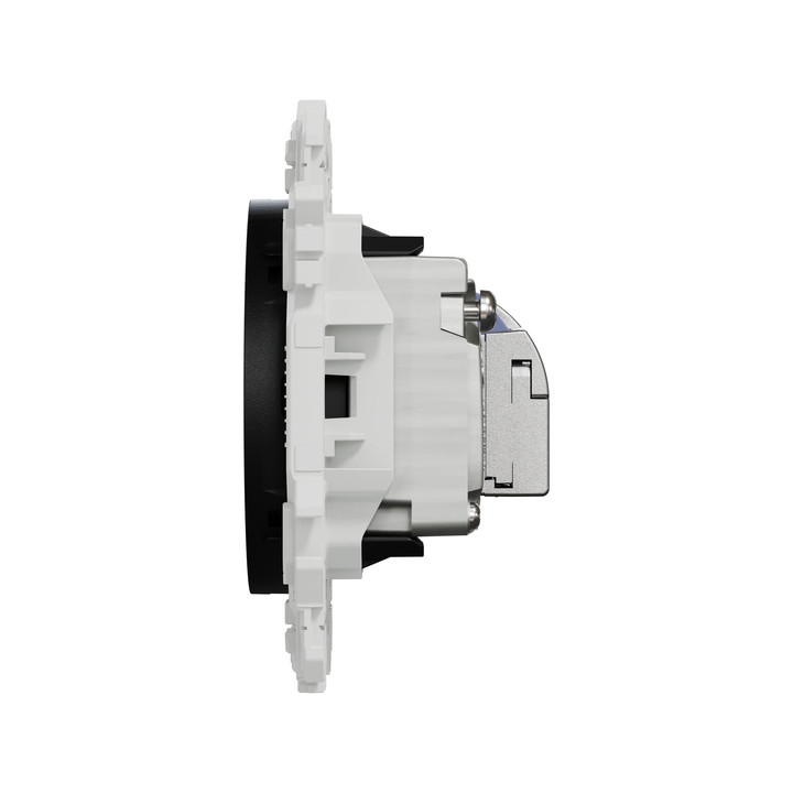 Schneider - Odace 2025 - LOT de 10 Prises mixte RJ45 Cat.6 STP + TV - Noir onyx - Réf : S940141 x 10