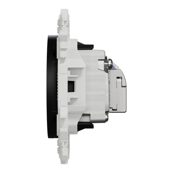 Schneider - Odace 2025 - LOT de 10 Prises mixte RJ45 Cat.6 STP + TV - Noir onyx - Réf : S940141 x 10