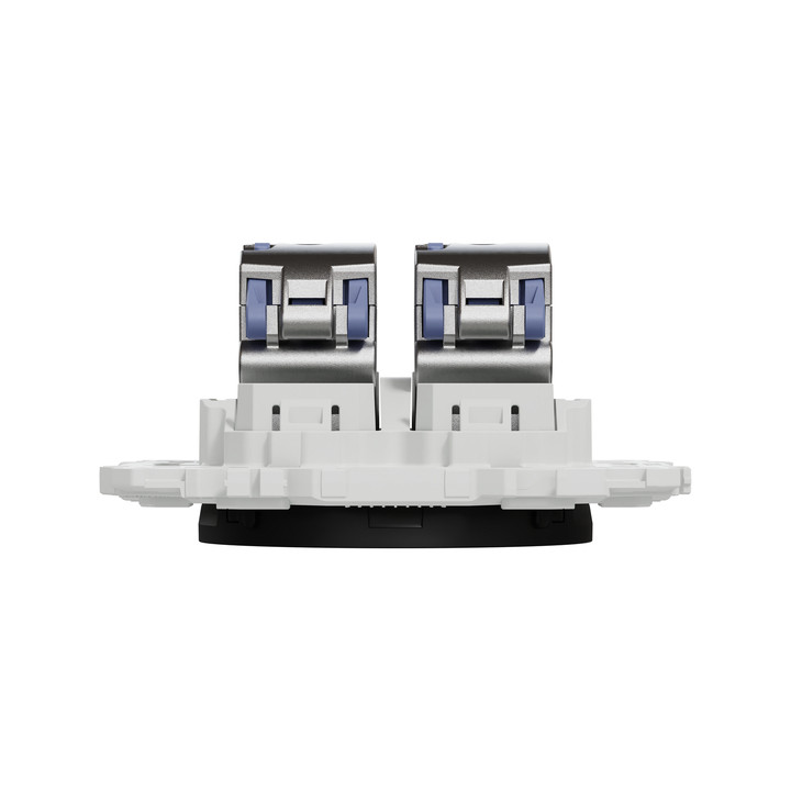 Schneider - Odace 2025 - LOT de 10 Prises double RJ45 - Cat6 STP grade 2TV min à grade 3TV - Noir onyx - Réf : S940486 x 10