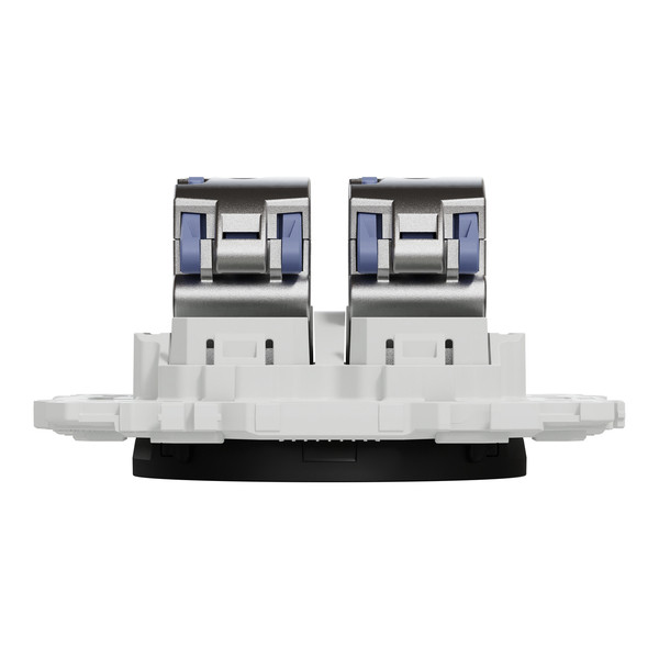 Schneider - Odace 2025 - LOT de 10 Prises double RJ45 - Cat6 STP grade 2TV min à grade 3TV - Noir onyx - Réf : S940486 x 10