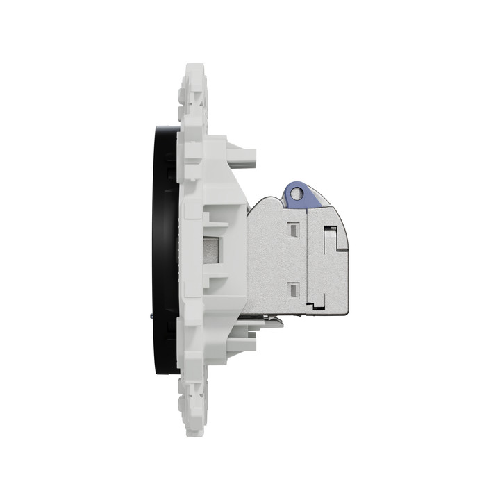 Schneider - Odace 2025 - LOT de 10 Prises double RJ45 - Cat6 STP grade 2TV min à grade 3TV - Noir onyx - Réf : S940486 x 10