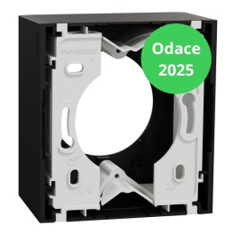 Schneider - Odace 2025 - LOT de 4 Boîtes pour montage en saillie - 1 poste - Noir onyx - Réf : S940762 x 4