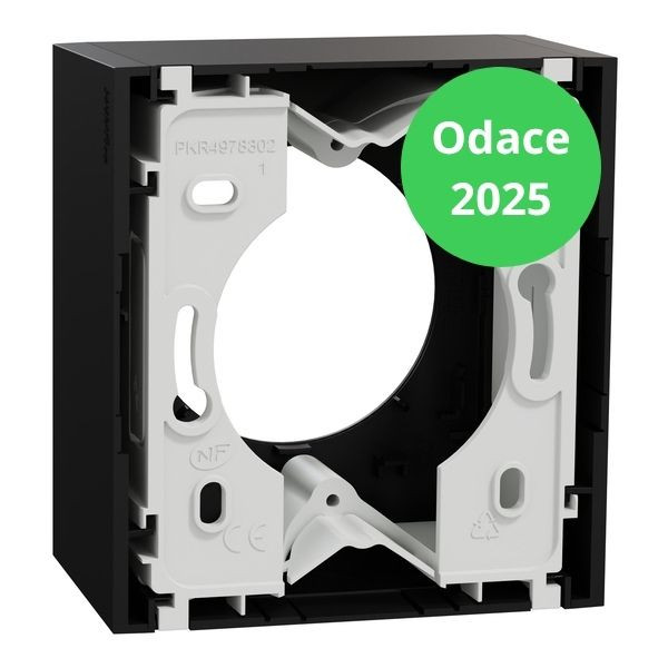 Schneider - Odace 2025 - LOT de 4 Boîtes pour montage en saillie - 1 poste - Noir onyx - Réf : S940762 x 4