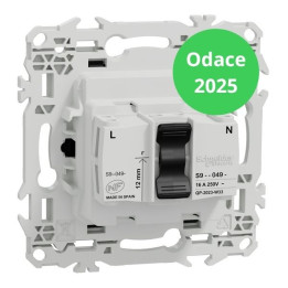 Schneider - Odace 2025 - LOT de 10 Prises rénovation 2P+T à puits - 4 bornes auto par pôle - Noir onyx - Réf : S940049 x 10