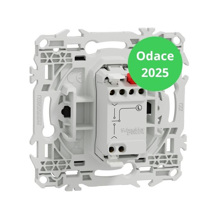 Schneider - Odace 2025 - LOT de 10 Interrupteurs ou poussoir 3 positions à levier - Noir onyx - Réf : S940208 x 10