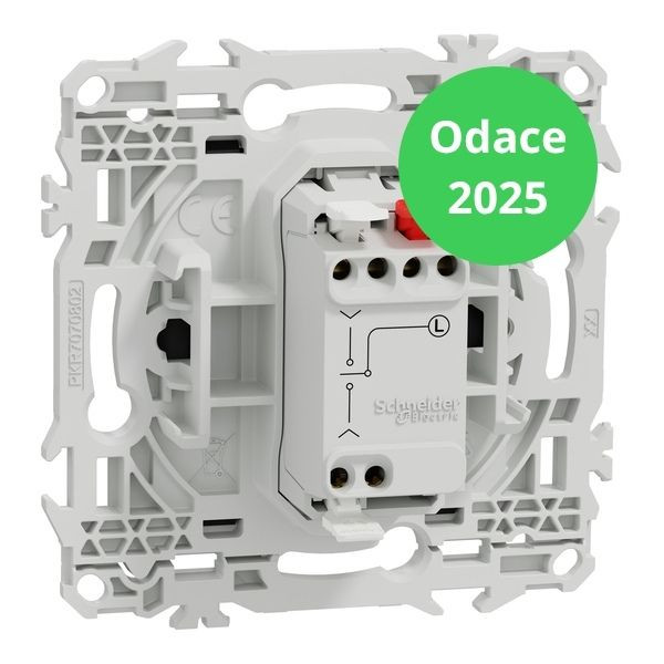 Schneider - Odace 2025 - LOT de 10 Interrupteurs ou poussoir 3 positions à levier - Noir onyx - Réf : S940208 x 10