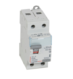 LEGRAND - Interrupteur différentiel - DX3 - 2P - 63A - 30mA - Type F - Départ Bas à Vis