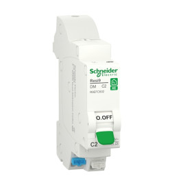 Schneider - Resi9 XE - Disjoncteur 2A - Courbe C - 1P+N - AUTO - EMBROCHABLE - Réf : R9EFC602