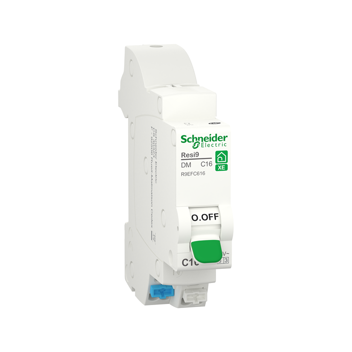 Schneider - Resi9 XE - Disjoncteur 16A - Courbe C - 1P+N - AUTO - EMBROCHABLE - Réf : R9EFC616