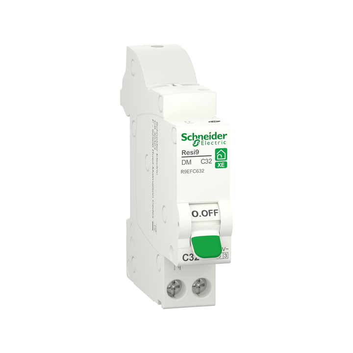 Schneider - Resi9 XE - Disjoncteur 32A - Courbe C - 1P+N - AUTO - EMBROCHABLE - Réf : R9EFC632