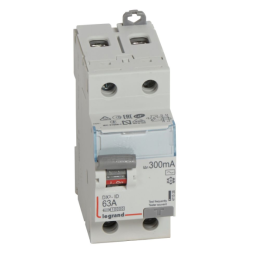 LEGRAND - Interrupteur différentiel - DX3 - 2P - 63A - 300mA - Type AC - Départ Bas à Vis - Réf : 411526