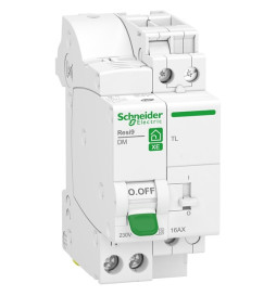 Schneider - Resi9 XE - Télérupteur combiné avec disjoncteur 16A - Courbe C - 1P+N - Embrochable - Réf : R9ECL616
