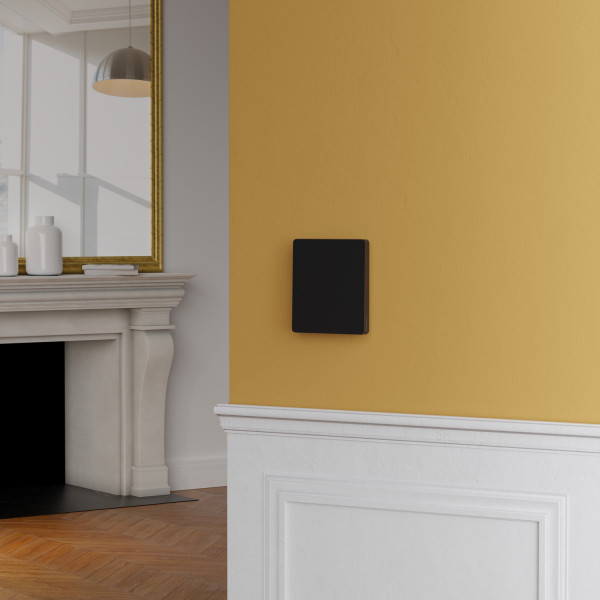 Schneider - Odace Intégral 2025 - LOT de 10 Enjoliveur et plaque pour va et vient ou poussoir - Noir onyx - Réf : S949221 x 10