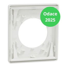 Schneider - Odace Architecte 2025 - LOT de 10 Plaques de finition 1 poste - Blanc craie - Réf : S920802 x 10
