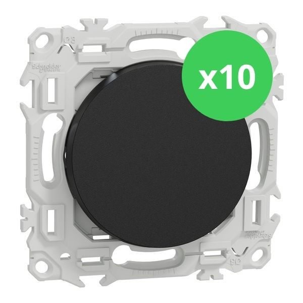 Schneider - Odace 2025 - LOT de 10 Permutateurs - Bornes automatiques - 10AX - Noir onyx - Réf : S940205 x 10