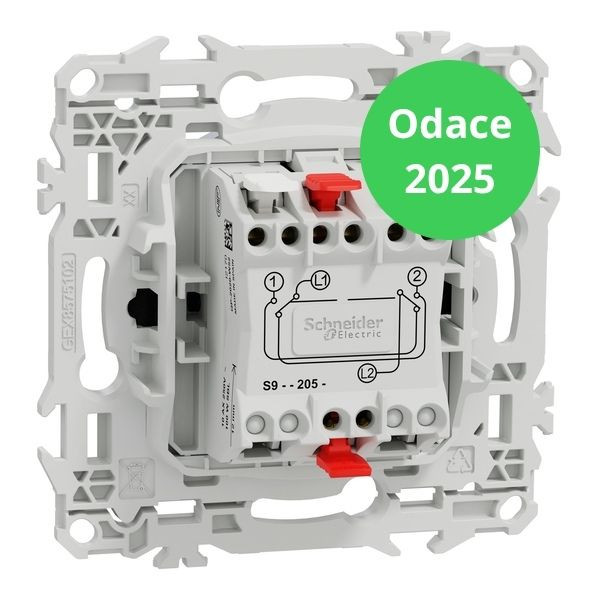 Schneider - Odace 2025 - LOT de 10 Permutateurs - Bornes automatiques - 10AX - Noir onyx - Réf : S940205 x 10