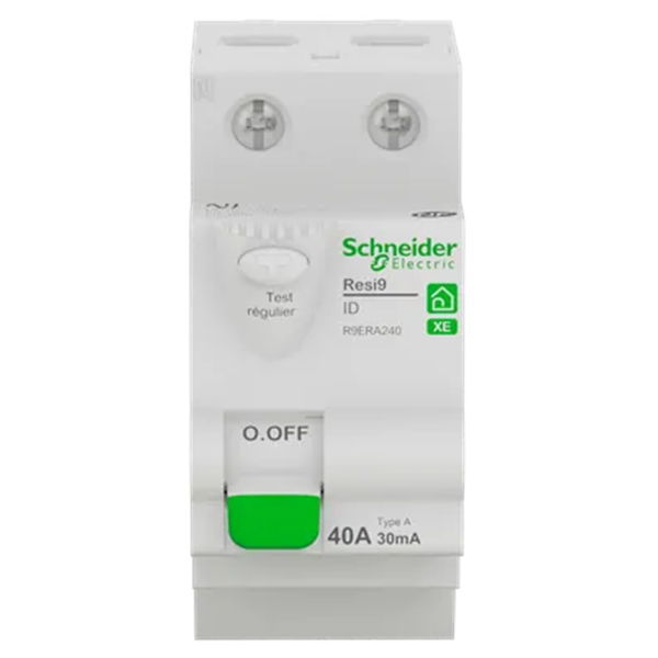 SCHNEIDER - Resi9 XE - Inter différentiel - 40A - Type A - 30mA - 2P - Réf : R9ERA240