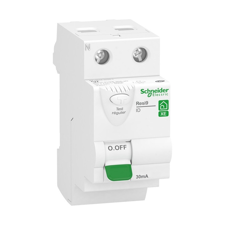 SCHNEIDER - Resi9 XE - Inter différentiel - 25A - Type AC - 30mA - 2P - Réf : R9ERC225
