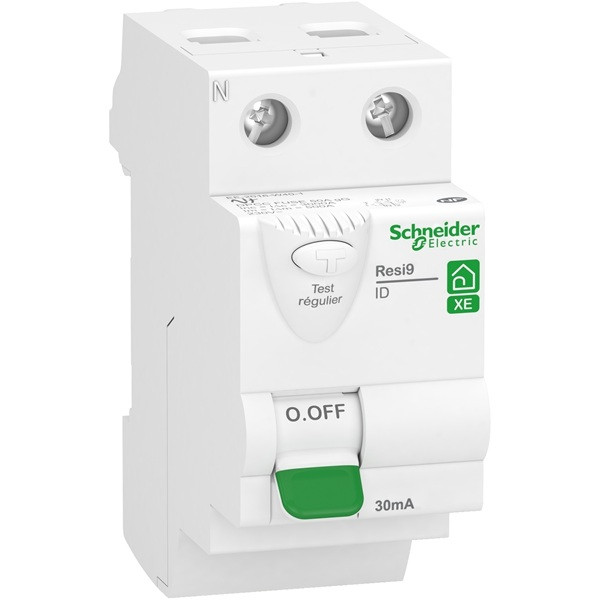 SCHNEIDER - Resi9 XE - Inter différentiel - 25A - Type AC - 30mA - 2P - Réf : R9ERC225