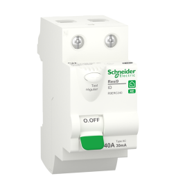 SCHNEIDER - Resi9 XE - Inter différentiel - 40A - Type AC - 30ma - 2P - Réf : R9ERC240