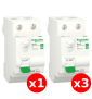 SCHNEIDER - Resi9 XE - LOT de 4 Inter Diff. 63A - 3x Type AC et 3x Type A - 30mA - Ref. : R9ERC263x3+R9ERA263