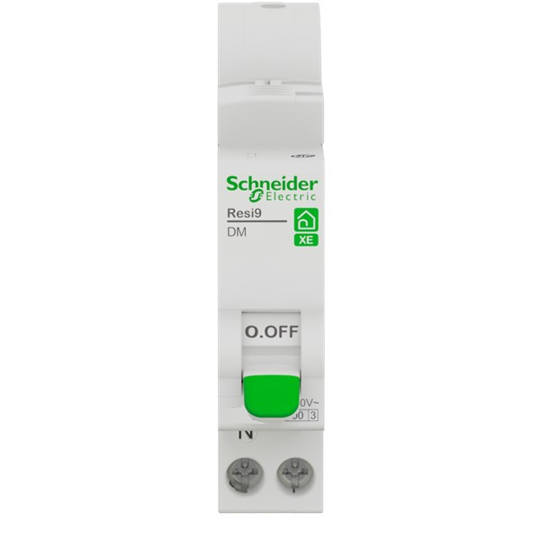 Schneider - Resi9 XE - Disjoncteur 25A - Courbe D - 1P+N - AUTO - EMBROCHABLE - Réf : R9EFD625