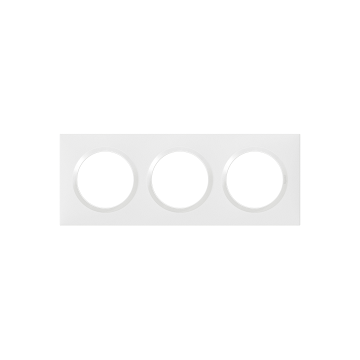 Legrand - Dooxie - LOT de 10 Plaques 3 postes - Blanc - Ref. : 600803x10