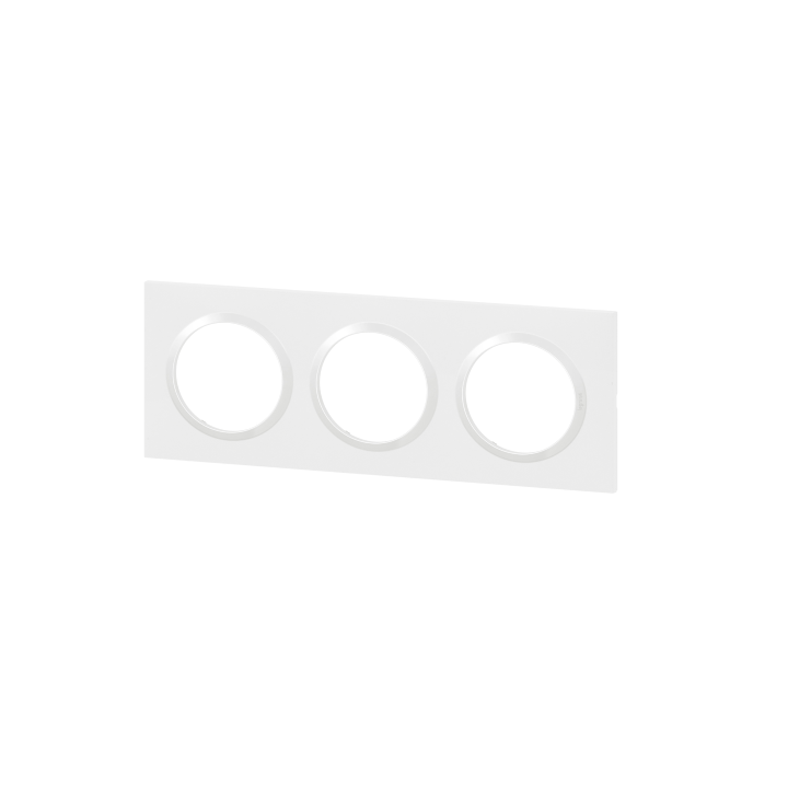 Legrand - Dooxie - LOT de 10 Plaques 3 postes - Blanc - Ref. : 600803x10