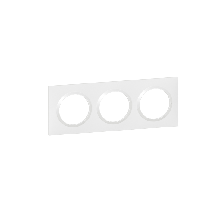 Legrand - Dooxie - LOT de 10 Plaques 3 postes - Blanc - Ref. : 600803x10