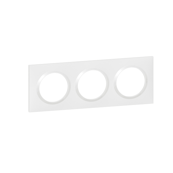 Legrand - Dooxie - LOT de 10 Plaques 3 postes - Blanc - Ref. : 600803x10