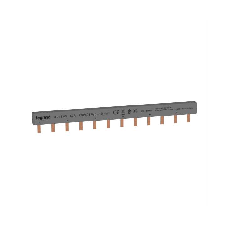 Legrand - Peigne d'alimentation bipolaire universel 12 modules - Réf : 404946
