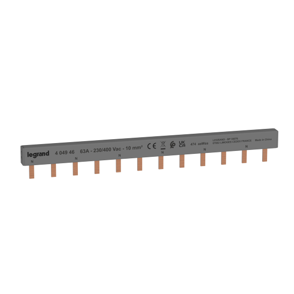 Legrand - Peigne d'alimentation bipolaire universel 12 modules - Réf : 404946