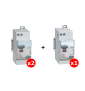 LEGRAND - LOT de 3 interrupteurs différentiels - DX3 - 2P - 40A - 30mA - 2 x AC et 1 x A - Réf. : 411632x2 + 411638x1