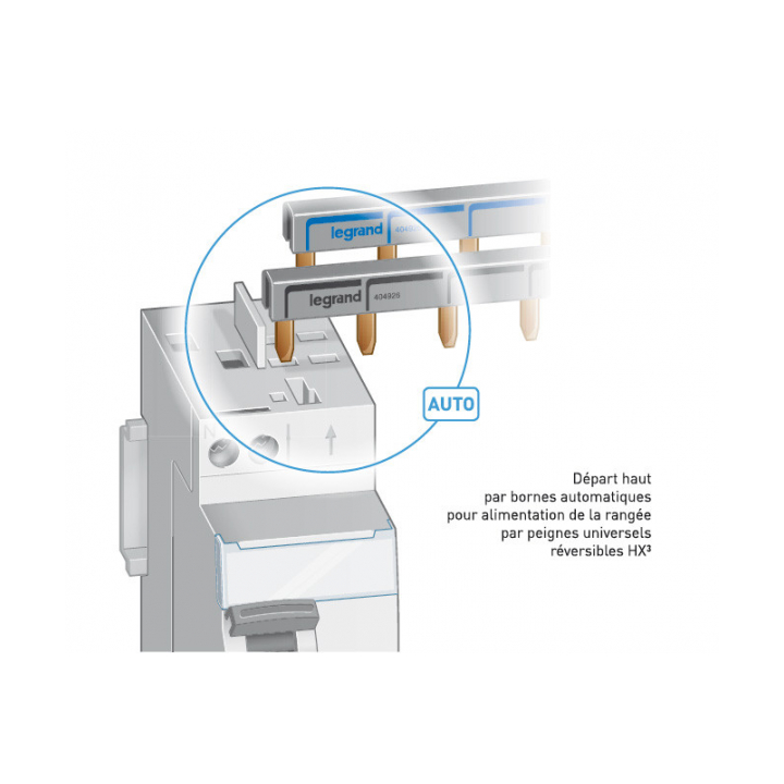 LEGRAND - LOT de 3 interrupteurs différentiels - DX3 - 2P - 40A - 30mA - 2 x AC et 1 x A - Réf. : 411632x2 + 411638x1