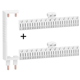 Schneider - Resi9 XE - LOT de Peignes 1 Verticale + 2 Horizontal 13M - Pour tableaux 2 rangées - Ref. : R9EXHC13x2+R9EXV